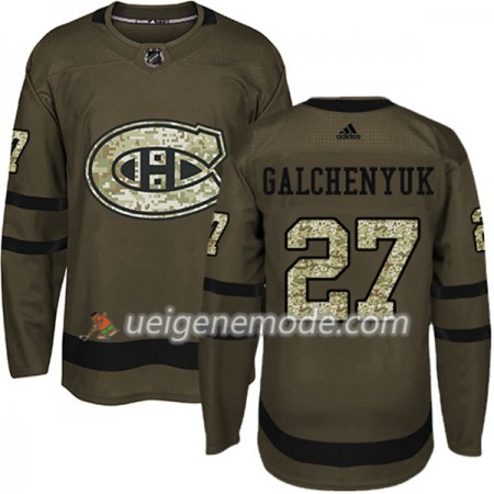 Herren Eishockey Montreal Canadiens Trikot Alex Galchenyuk 27 Adidas 2017-2018 Camo Grün Authentic